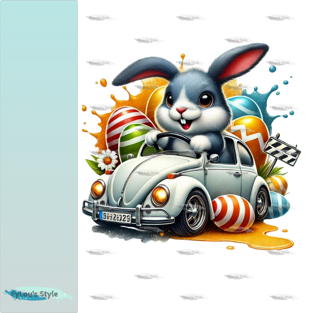 Bügelbild Hase Maluk Fylou's Style
