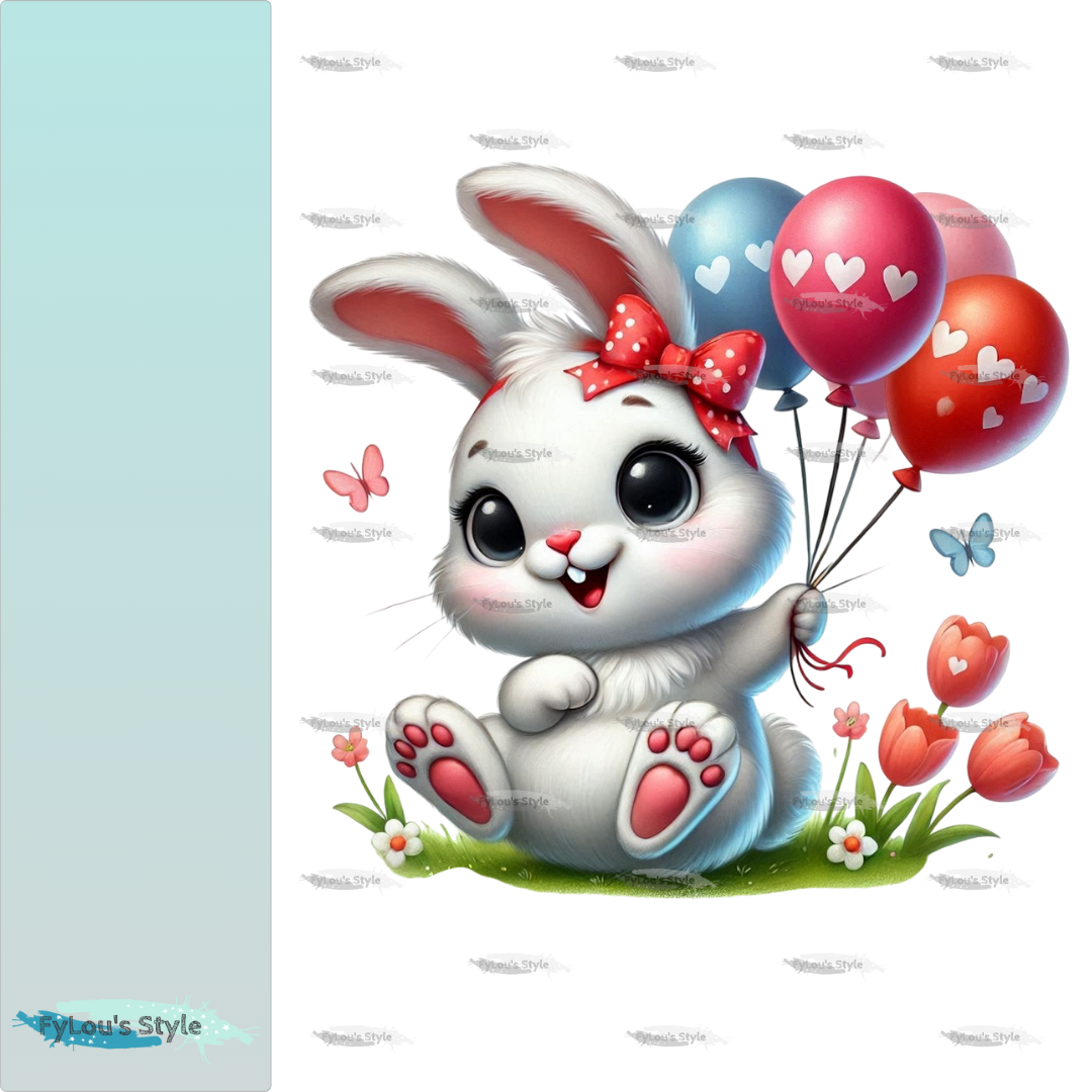 Bügelbild Hase Poppy Fylou's Style