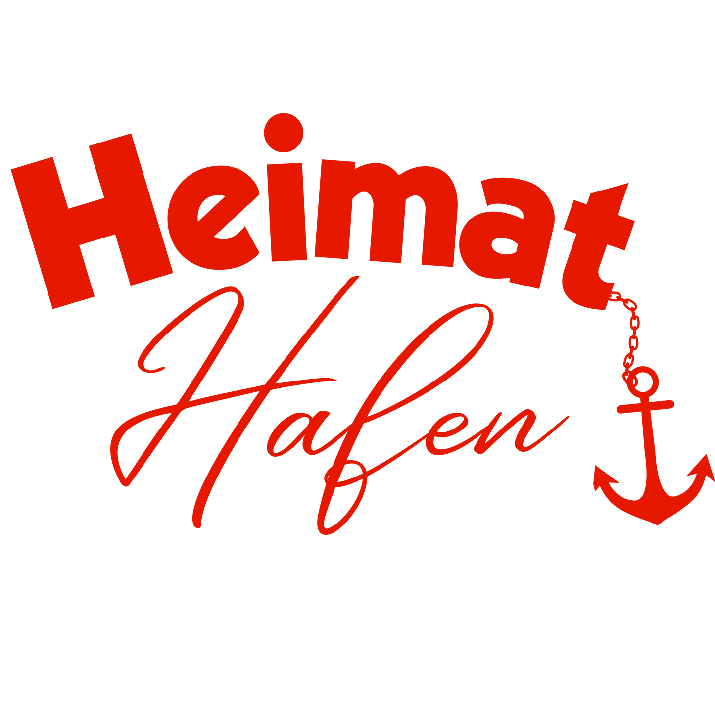 Bügelbild Heimat Hafen Anker Fylou's Style