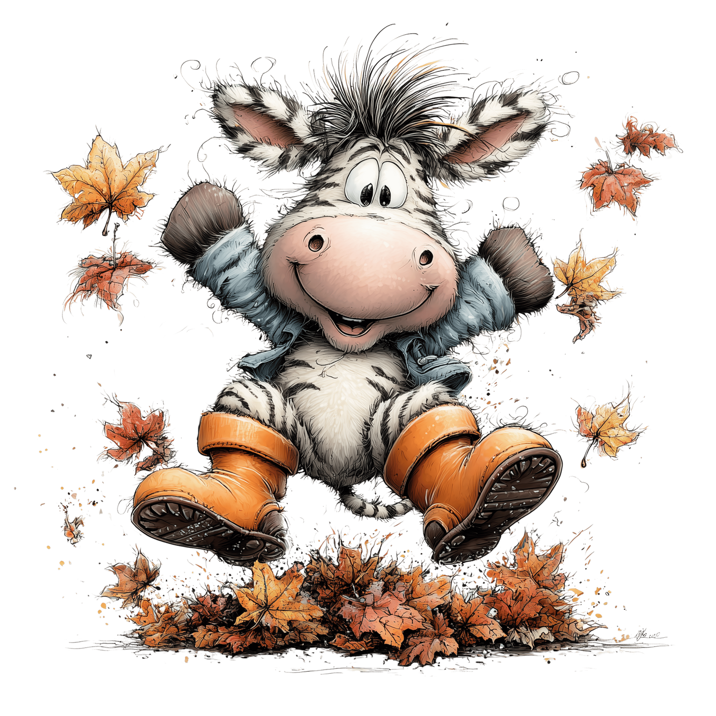 Bügelbild Herbst Safari #9