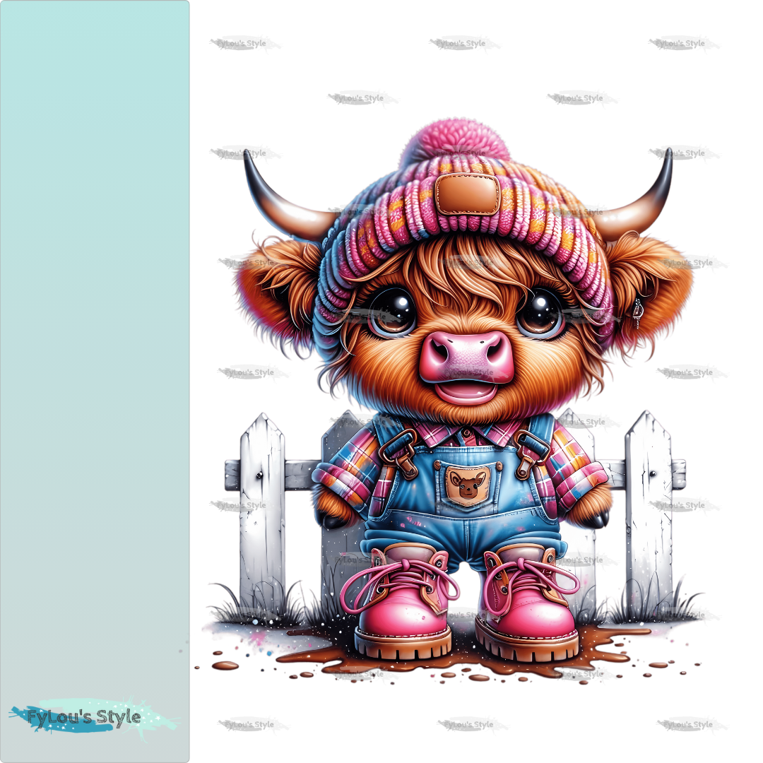 Bügelbild Highland FarmGirl #1 Fylou's Style