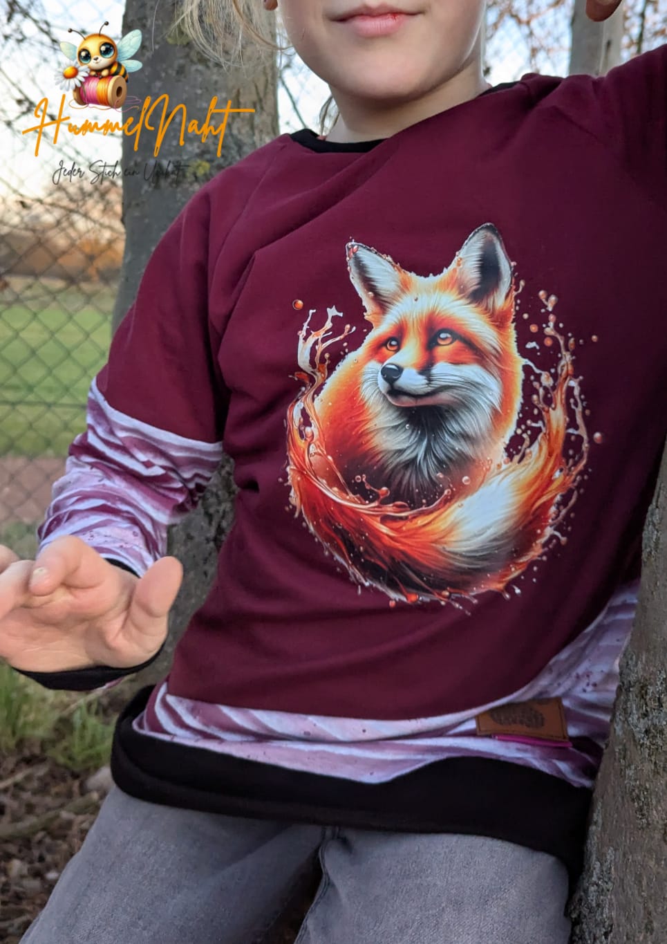Bügelbild Fuchs 3D Tropfen Fylou's Style