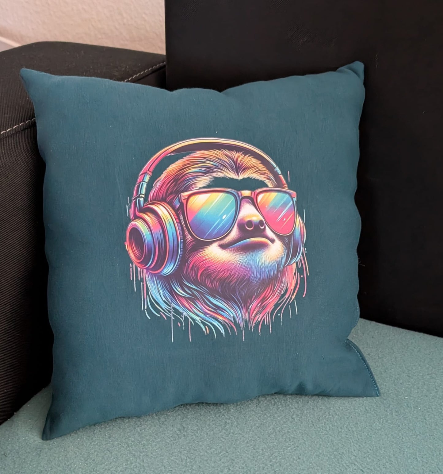 Bügelbild Cool Musik Faultier Fylou's Style