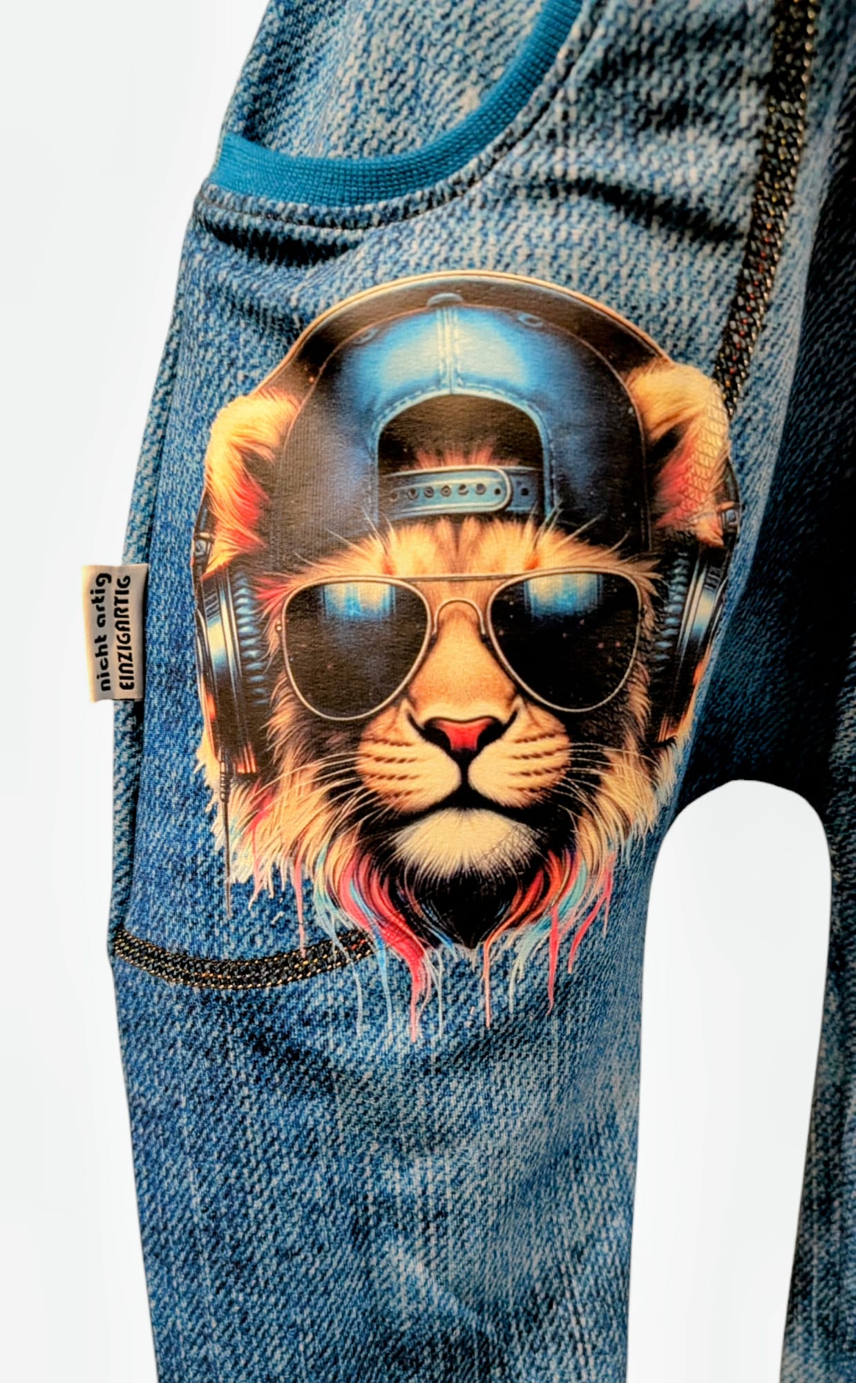 Bügelbild Cool Musik Löwe #1 Fylou's Style