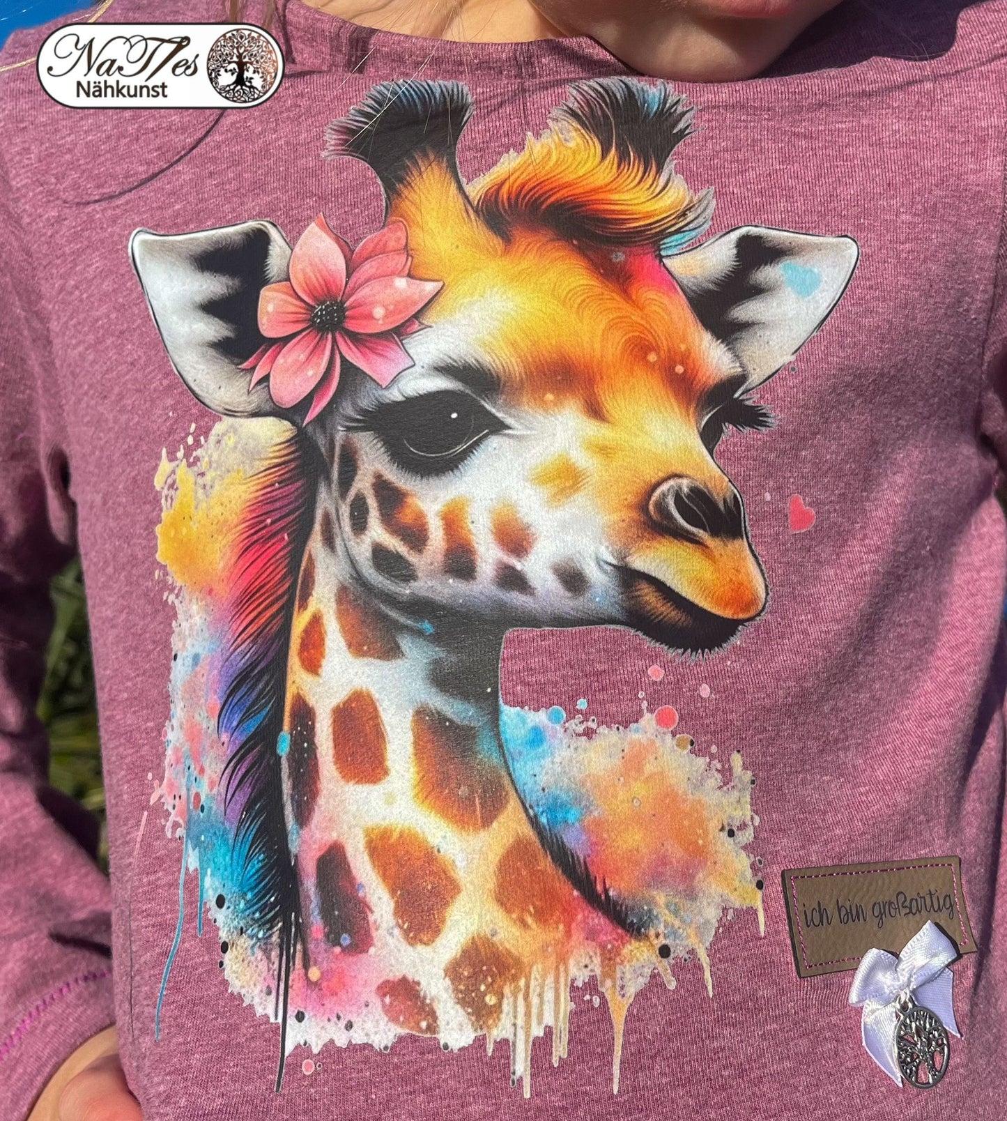 Bügelbild Süßes Giraffen Mädel Fylou's Style