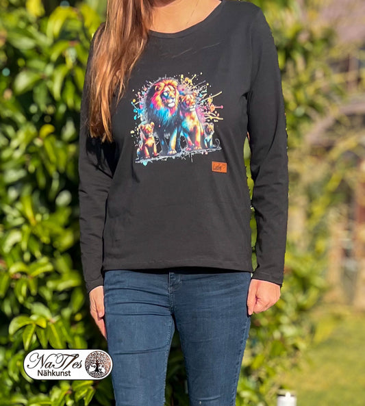 Bügelbild Löwenfamilie Splash #1 Fylou's Style