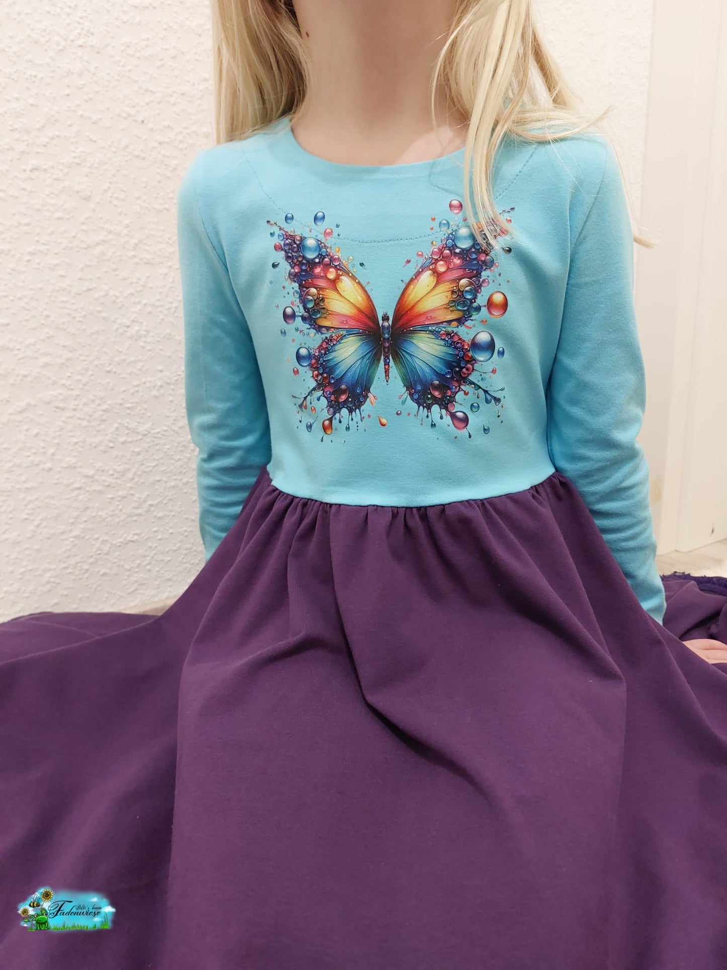 Bügelbild Schmetterling 3D Tropfen #1 Fylou's Style