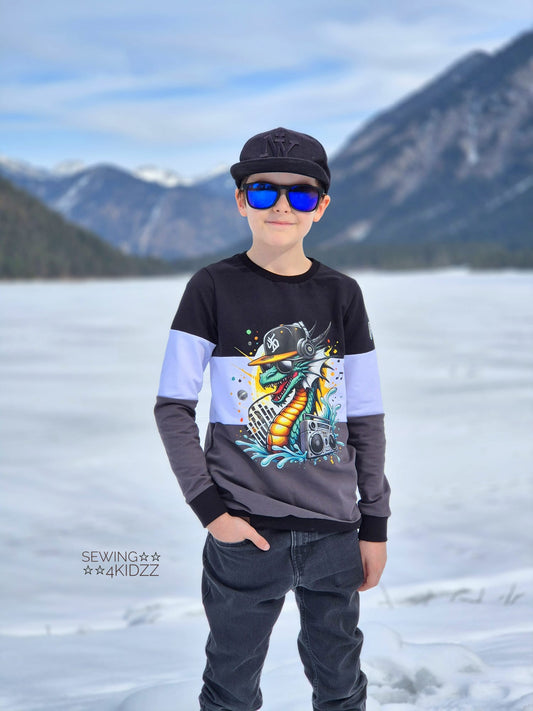 Bügelbild Musik Drache #2 Fylou's Style