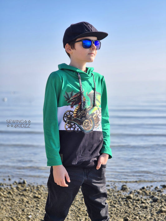 Bügelbild Steampunk Drache #1 Fylou's Style