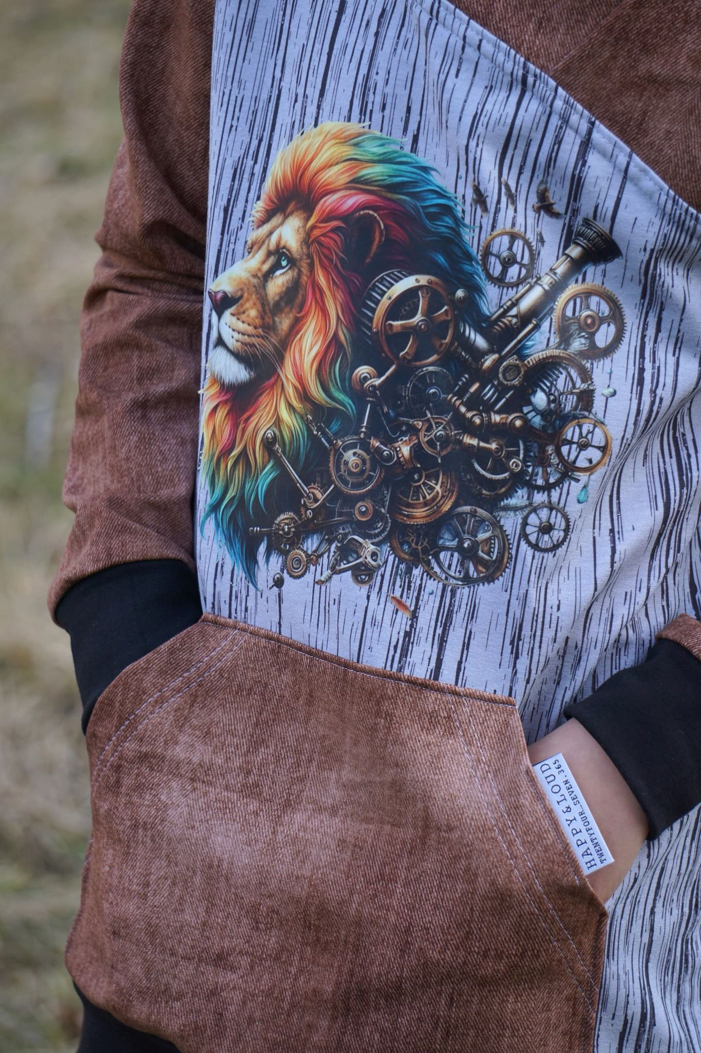 Bügelbild Steampunk Löwe #2 Fylou's Style