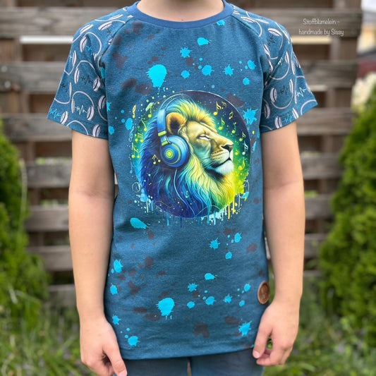 Bügelbild Colorful Musik Löwe #2 Fylou's Style