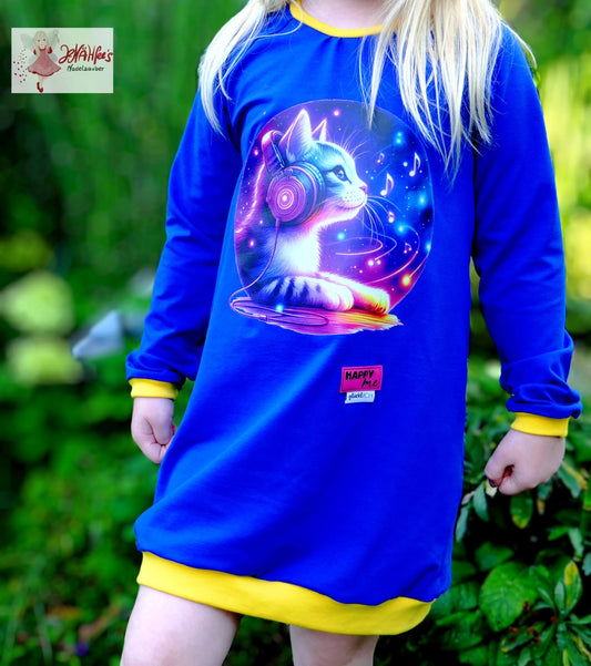 Bügelbild Pink Musik Katze Fylou's Style