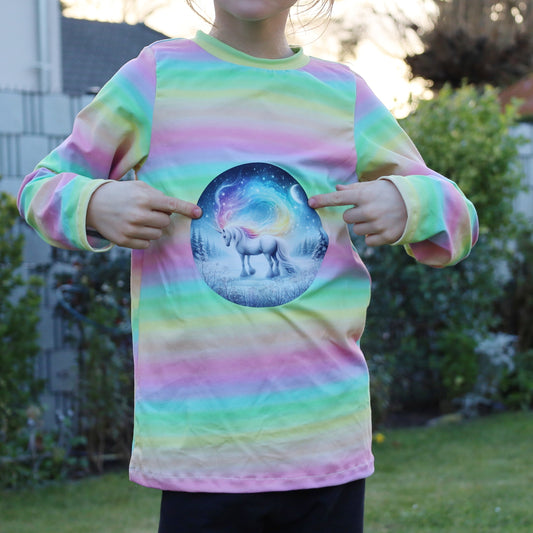 Bügelbild Winter Wonderland Einhorn #1