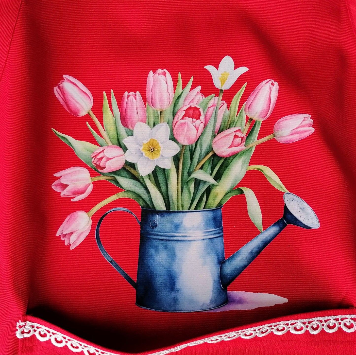 Bügelbild Tulpen in Gießkanne #1 Fylou's Style