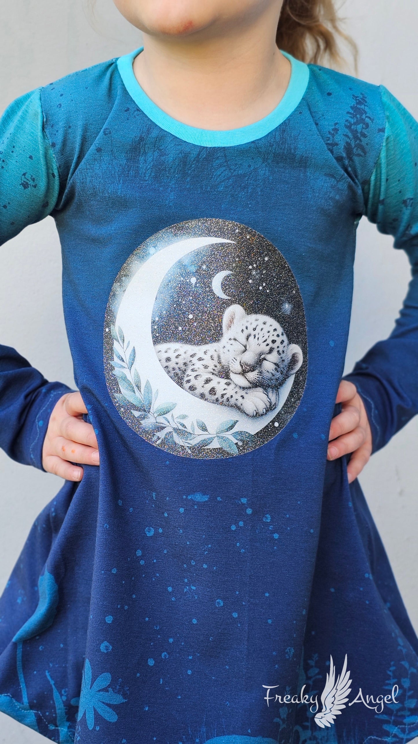 Bügelbild kleiner Leopard auf dem Mond Fylou's Style
