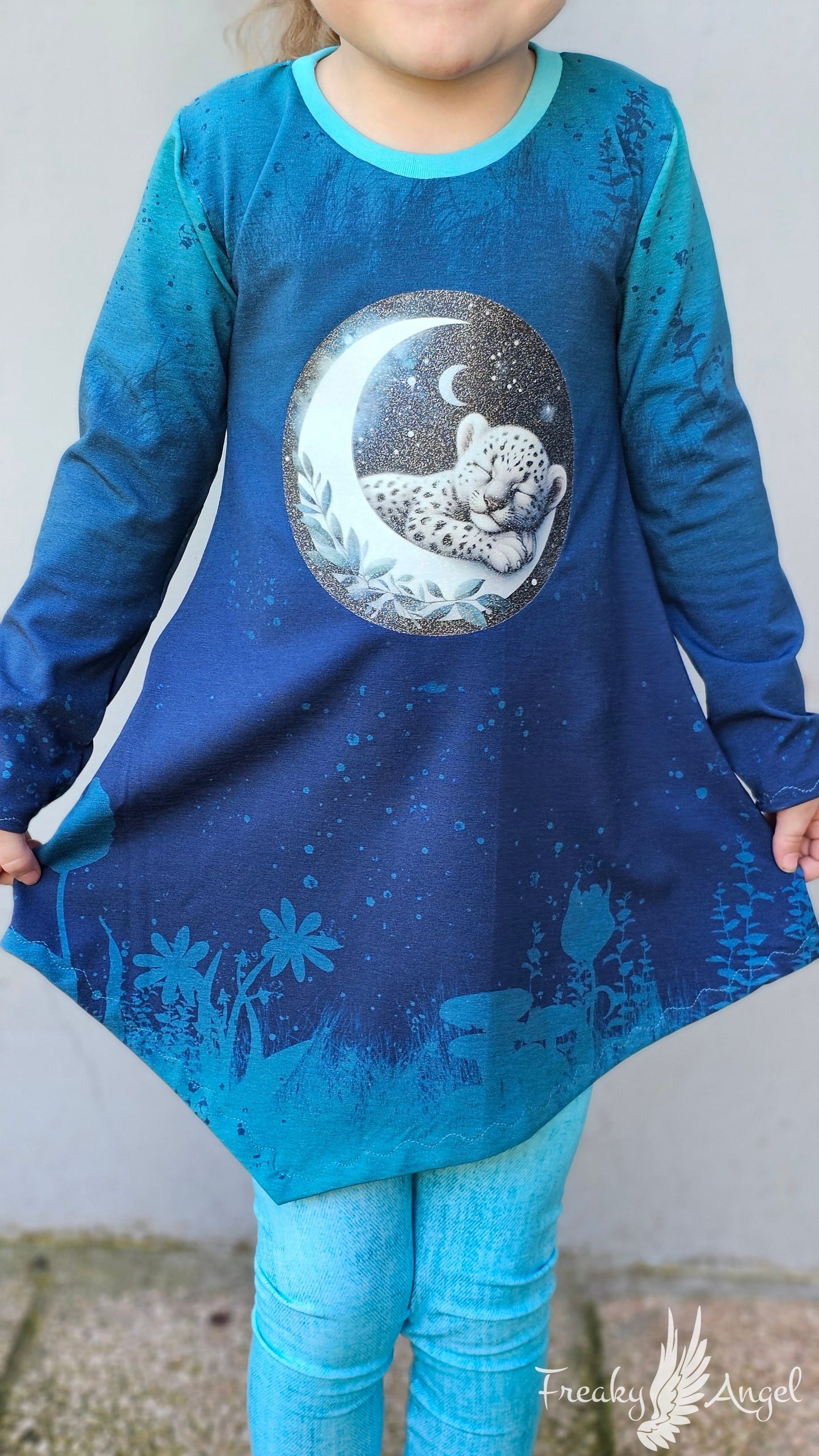 Bügelbild kleiner Leopard auf dem Mond Fylou's Style