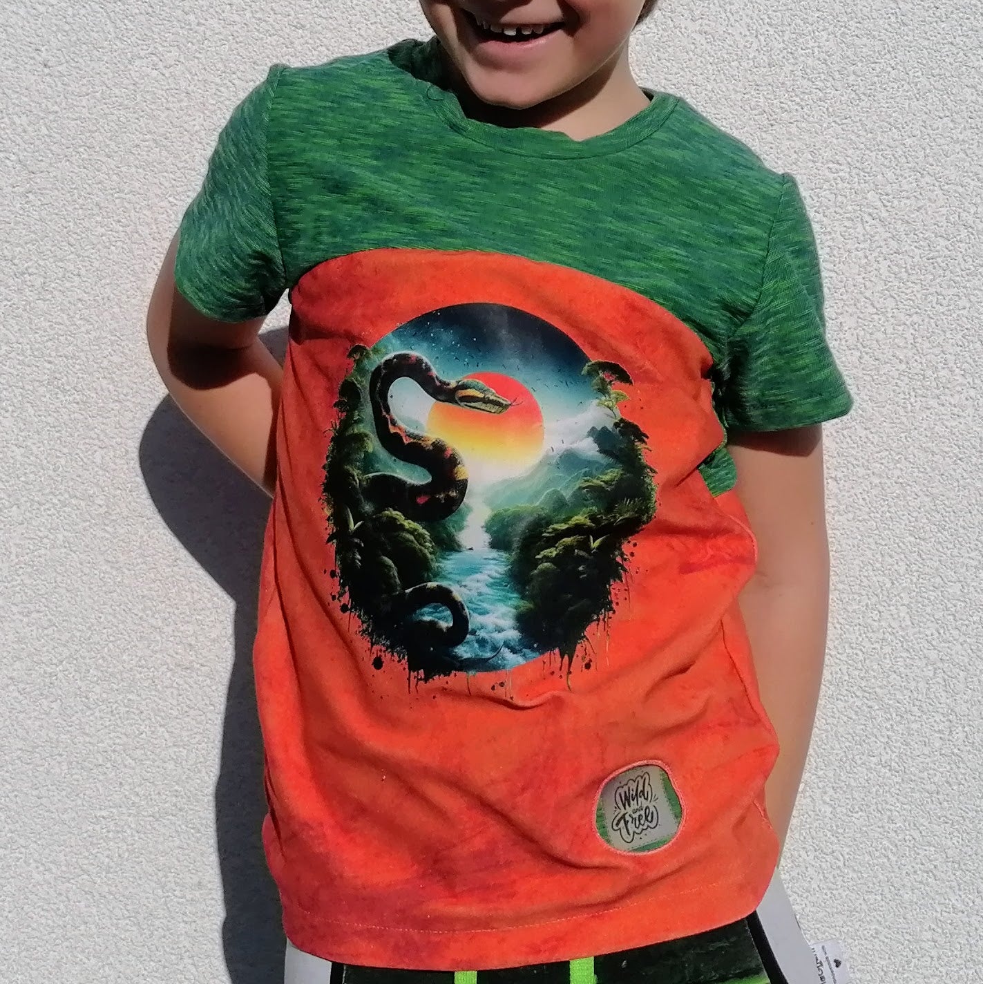 Bügelbild Regenwald Schlange #2 Fylou's Style