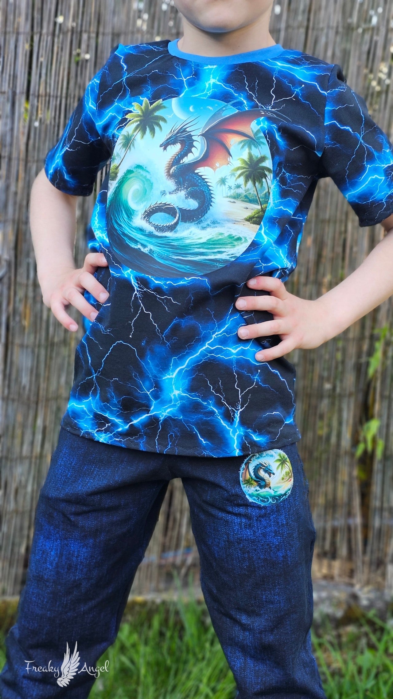Bügelbild Drache im Meer #5 Fylou's Style