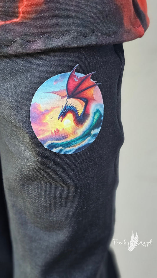 Bügelbild Drache im Meer #2 Fylou's Style