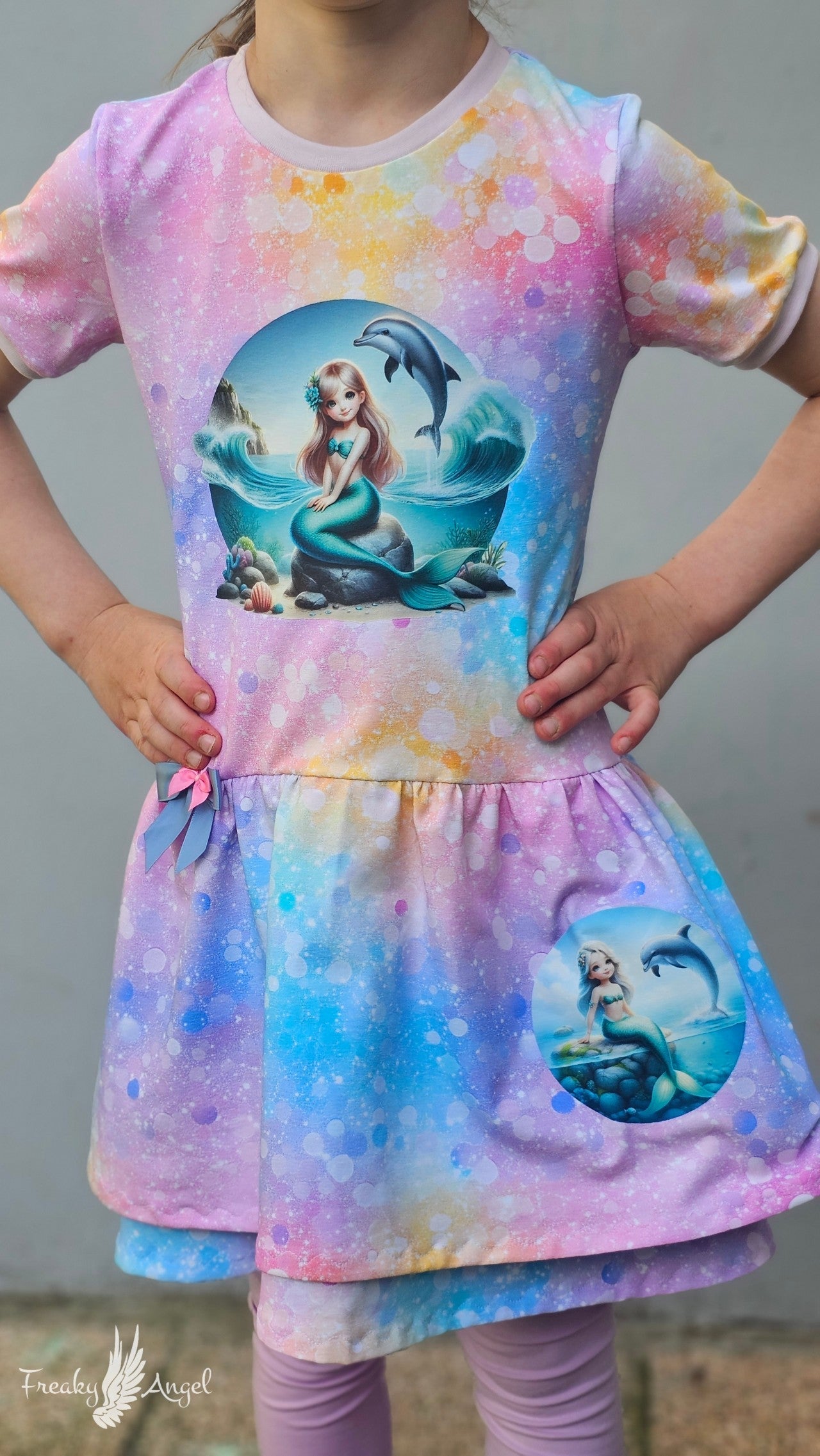 Bügelbild Meerjungfrau mit Delfin #7 Fylou's Style
