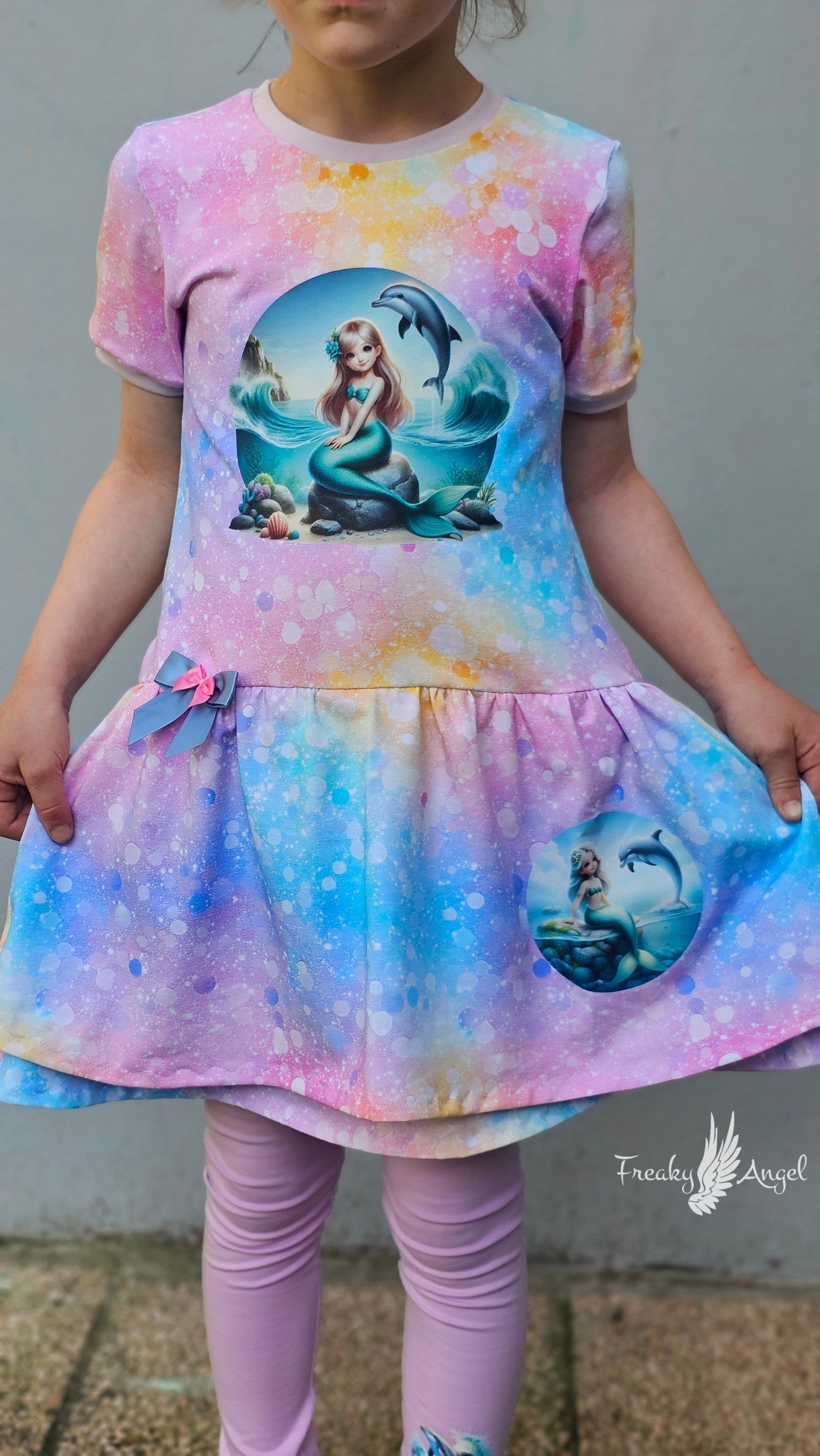Bügelbild Meerjungfrau mit Delfin #1 Fylou's Style