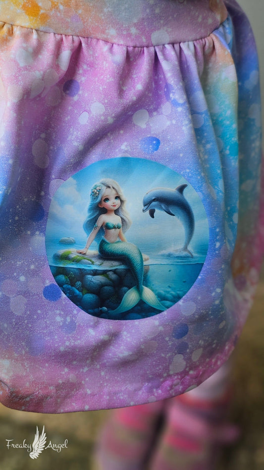 Bügelbild Meerjungfrau mit Delfin #7 Fylou's Style