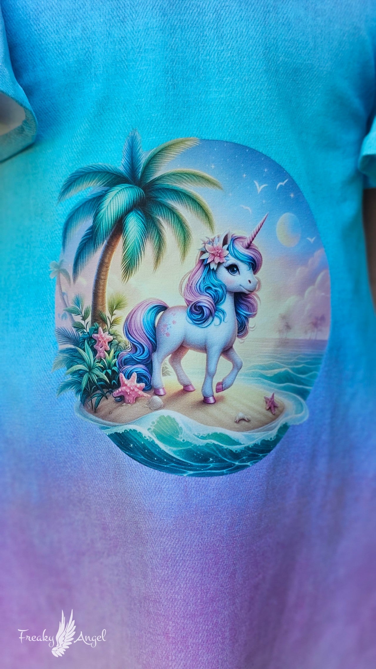 Bügelbild kleines Einhorn am Strand #4 - Fylou's Style