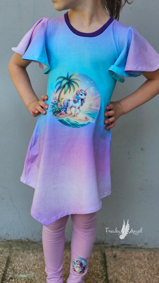 Bügelbild kleines Einhorn am Strand #4 - Fylou's Style