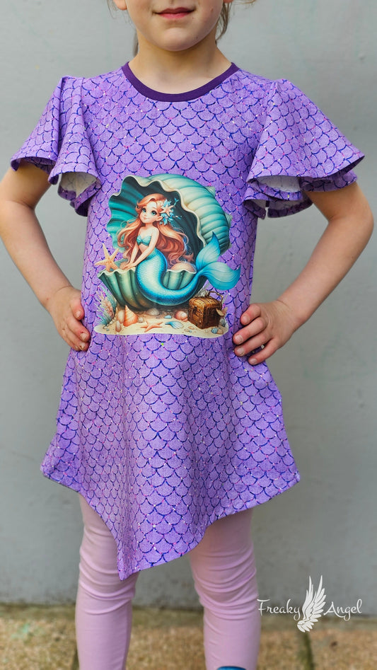 Bügelbild Meerjungfrau in Muschel #1 Fylou's Style