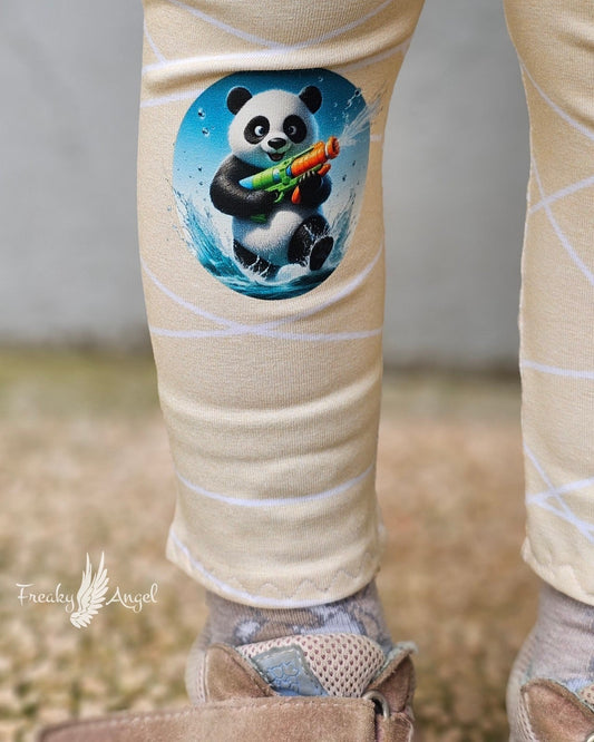 Bügelbild Panda mit Wasserspritzpistole #1 Fylou's Style