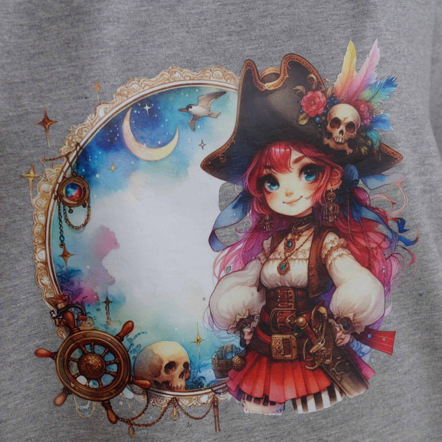 Bügelbild Steampunk Piraten Mädchen #4 Fylou's Style