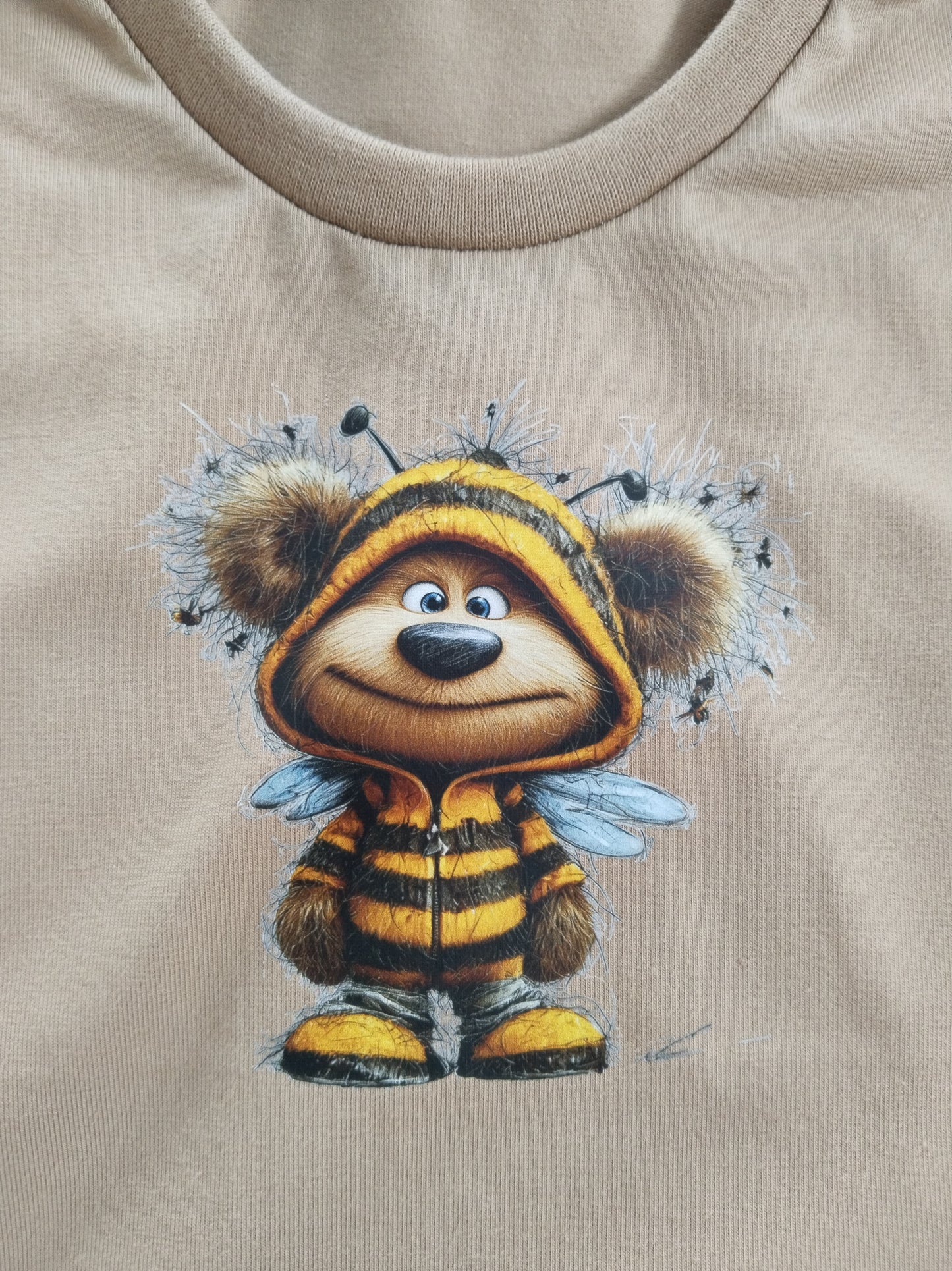 Bügelbild Bär und Biene #12