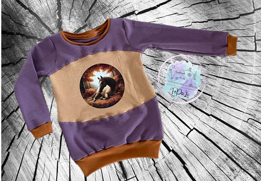 Bügelbild Pferd im Blättertraum #14