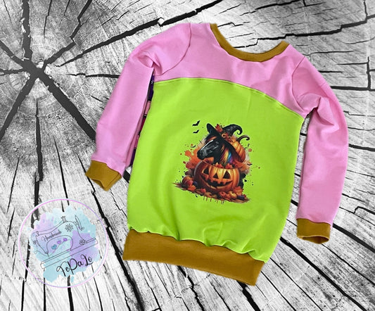 Bügelbild Pferd im Kürbis #1