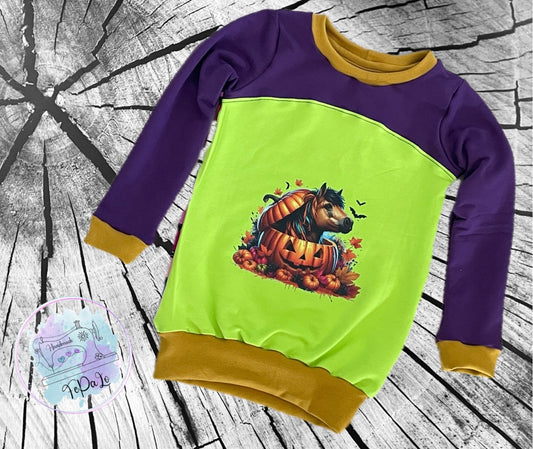 Bügelbild Pferd im Kürbis #2