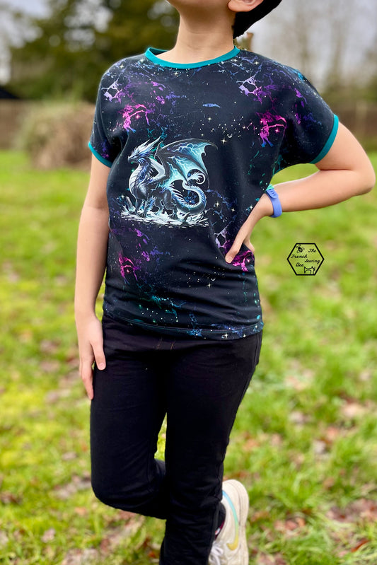 Bügelbild Elementar Drache #5