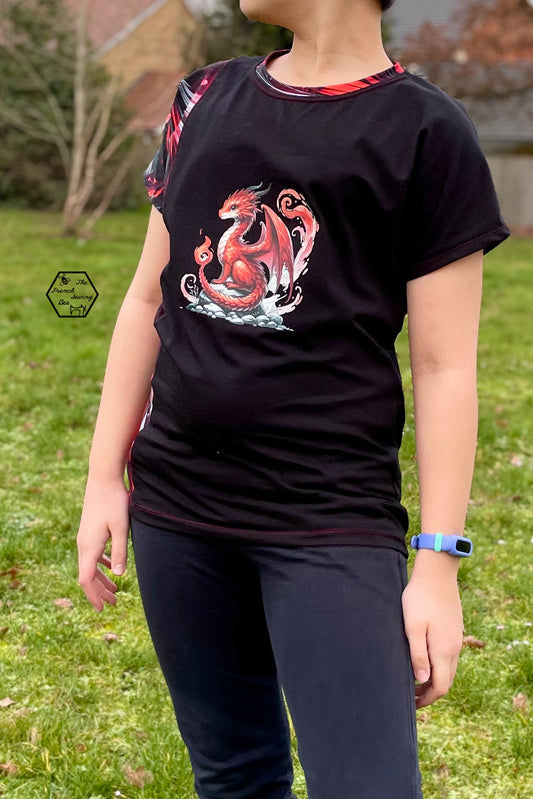 Bügelbild Elementar Drache #10