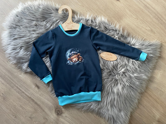 Bügelbild Highland Kuh schlafend #2 Fylou's Style