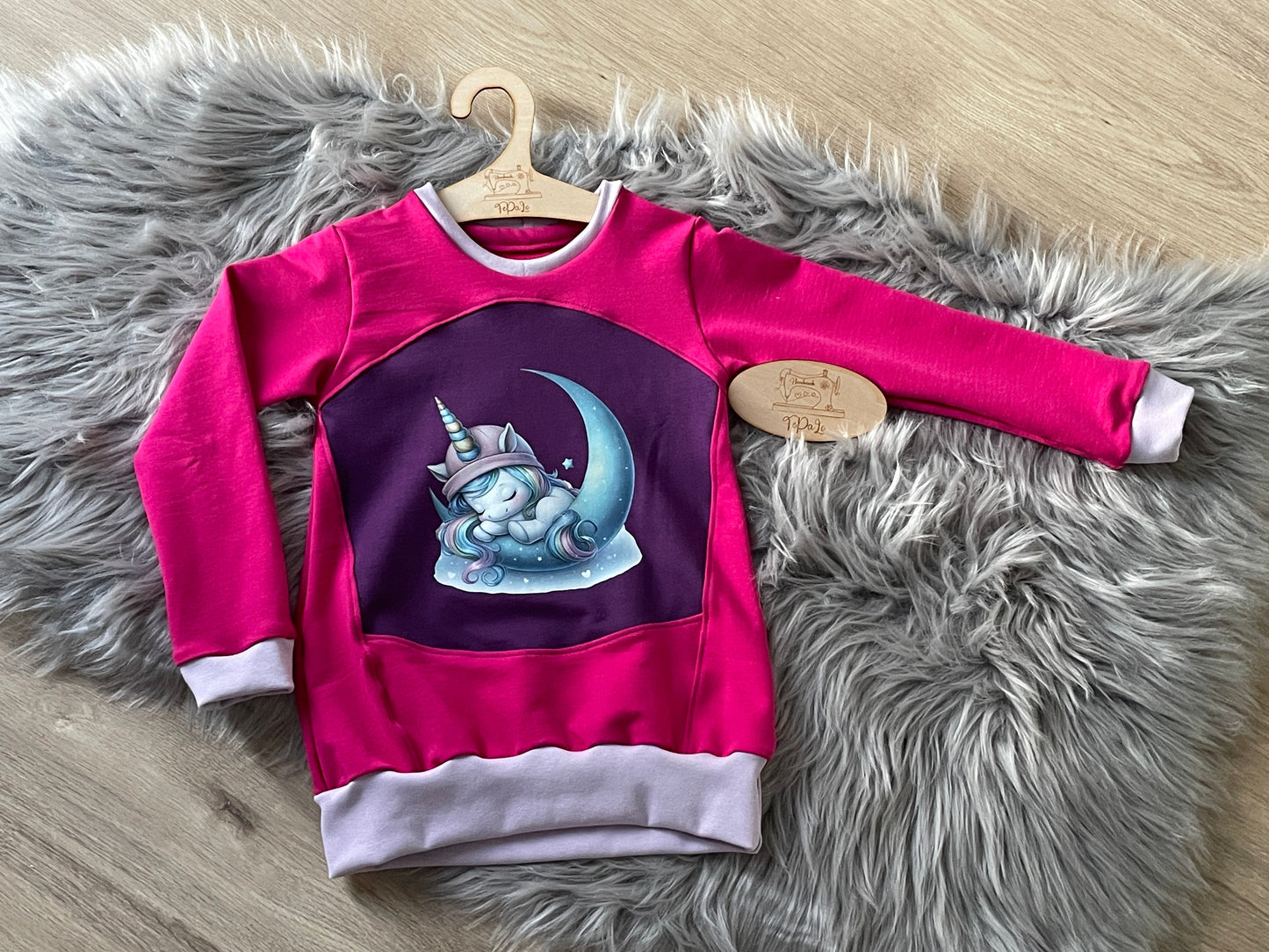 Bügelbild Einhorn schlafend im Mond #1 Fylou's Style