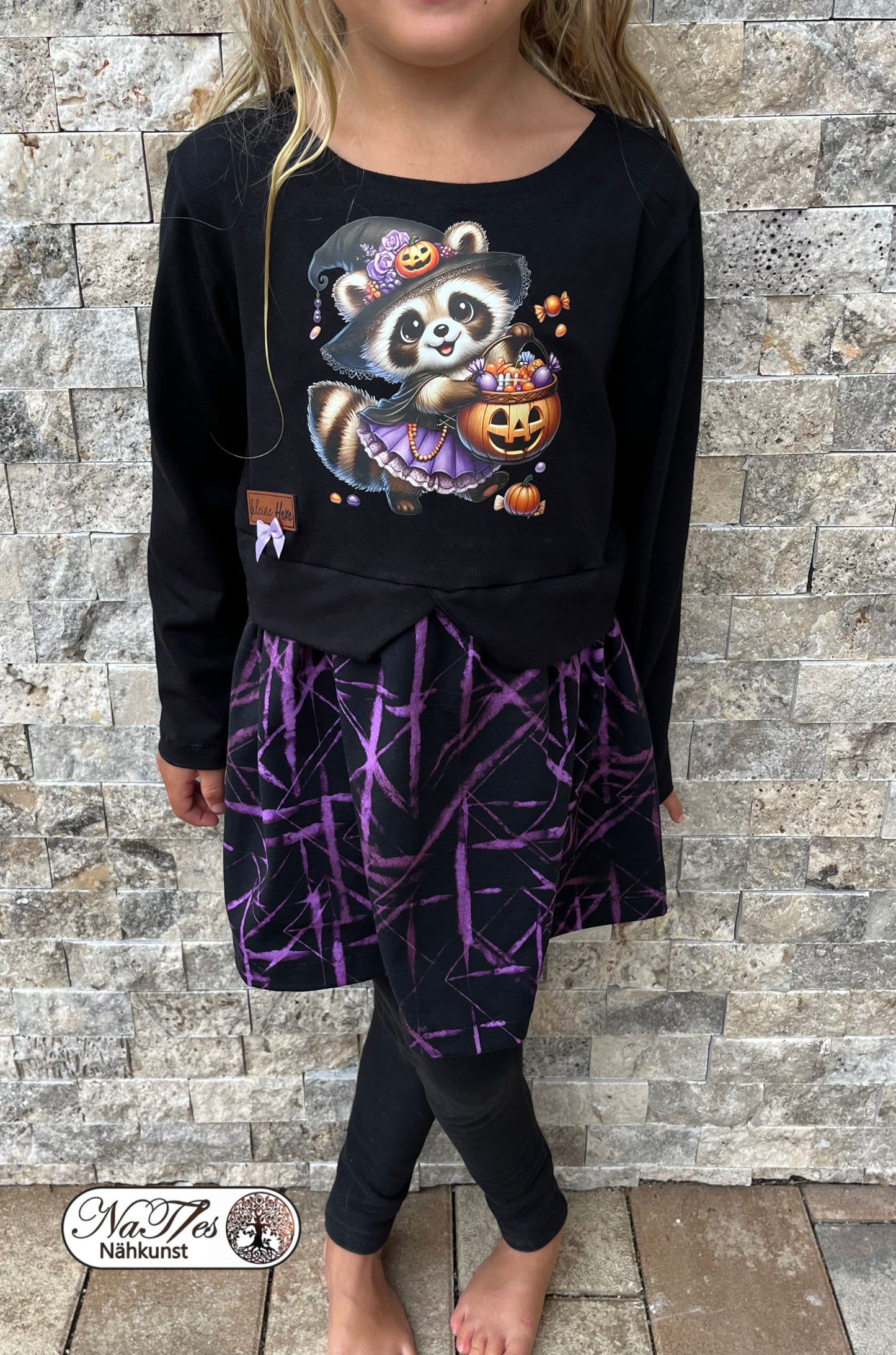 Bügelbild gruseliger Halloween Waschbär #18