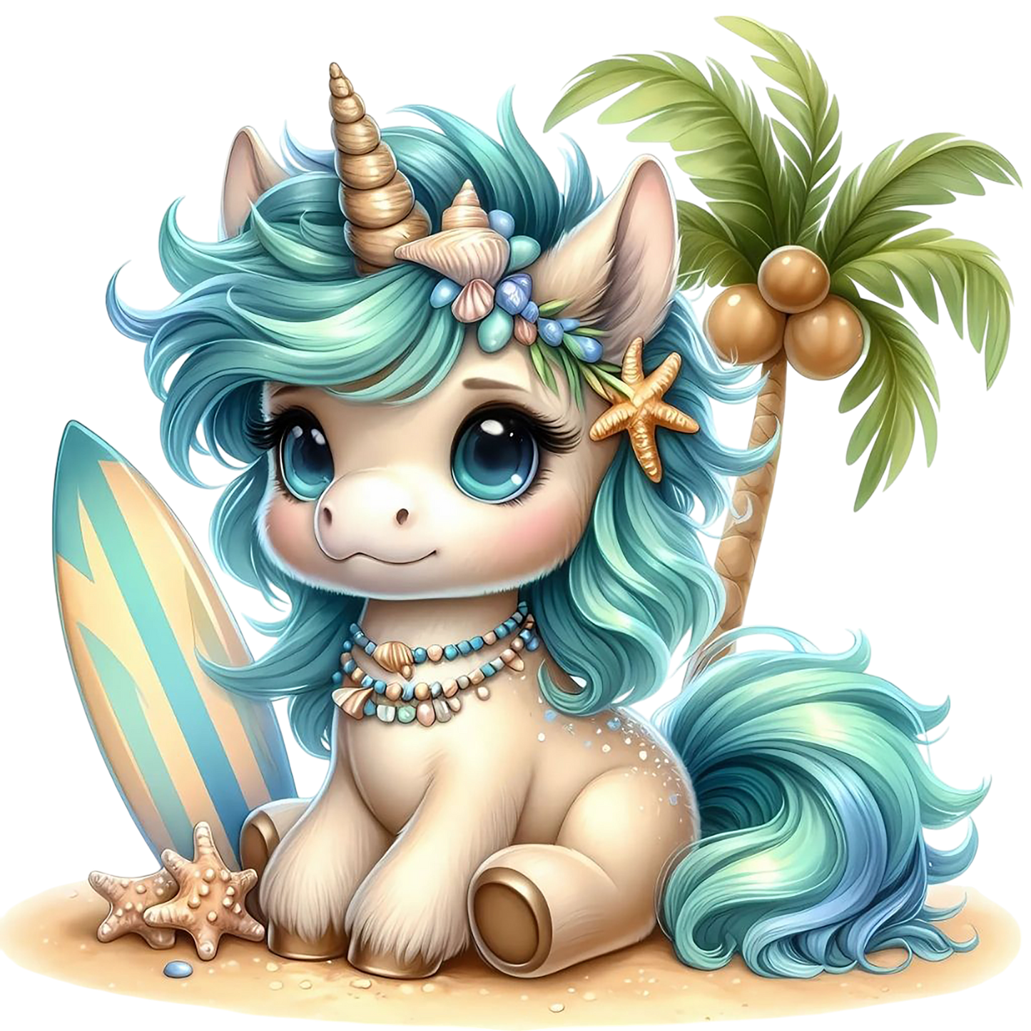 Bügelbild Insel Einhorn #5 Fylou's Style