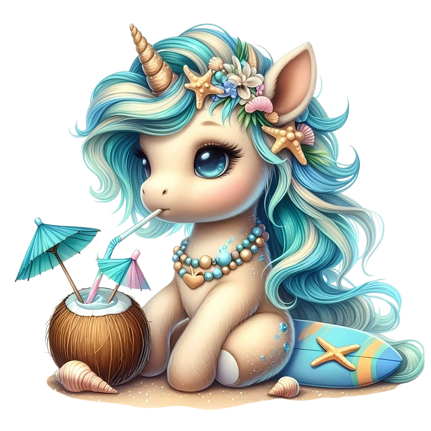 Bügelbild Insel Einhorn #7 Fylou's Style