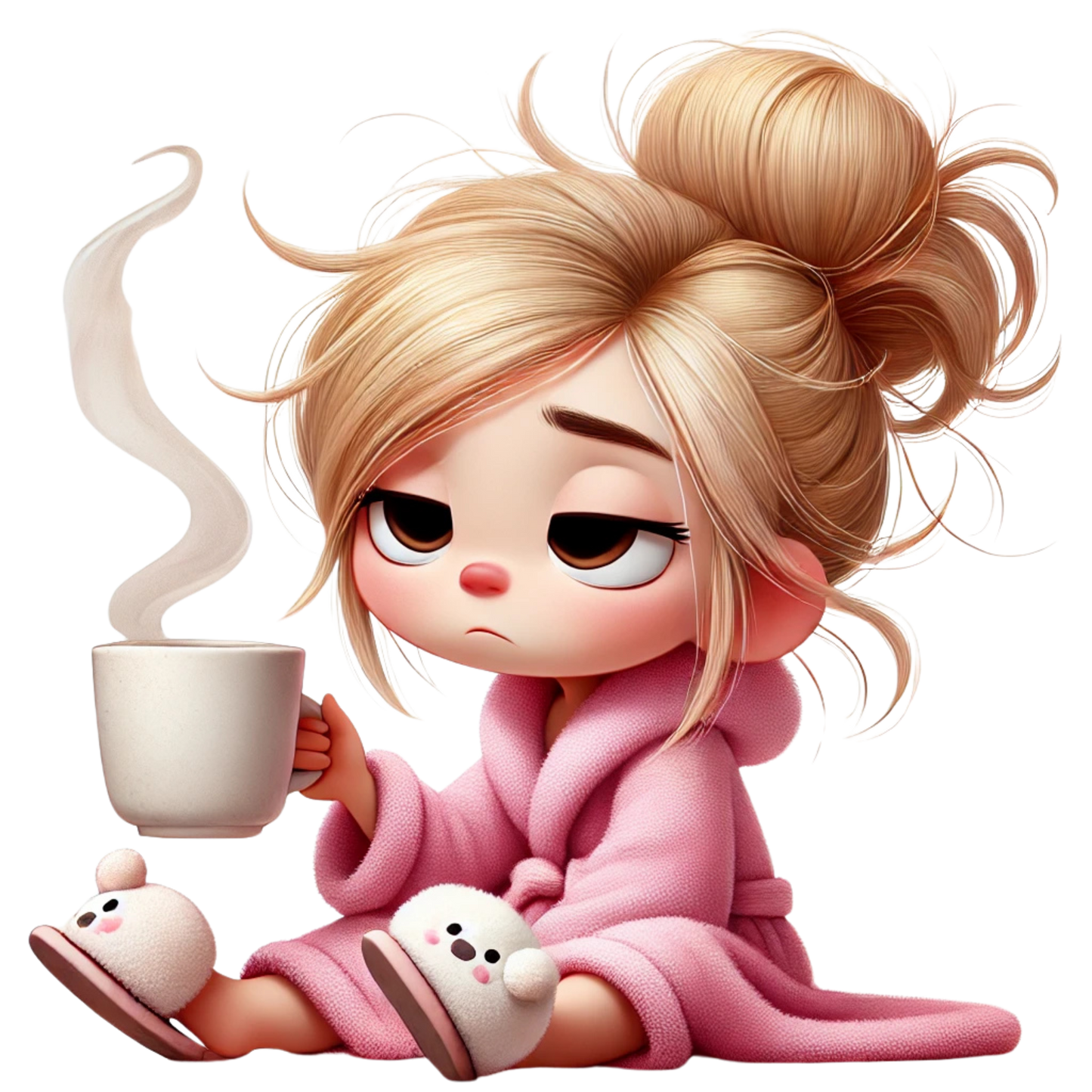 Bügelbild Kaffee Mädchen #1 Fylou's Style