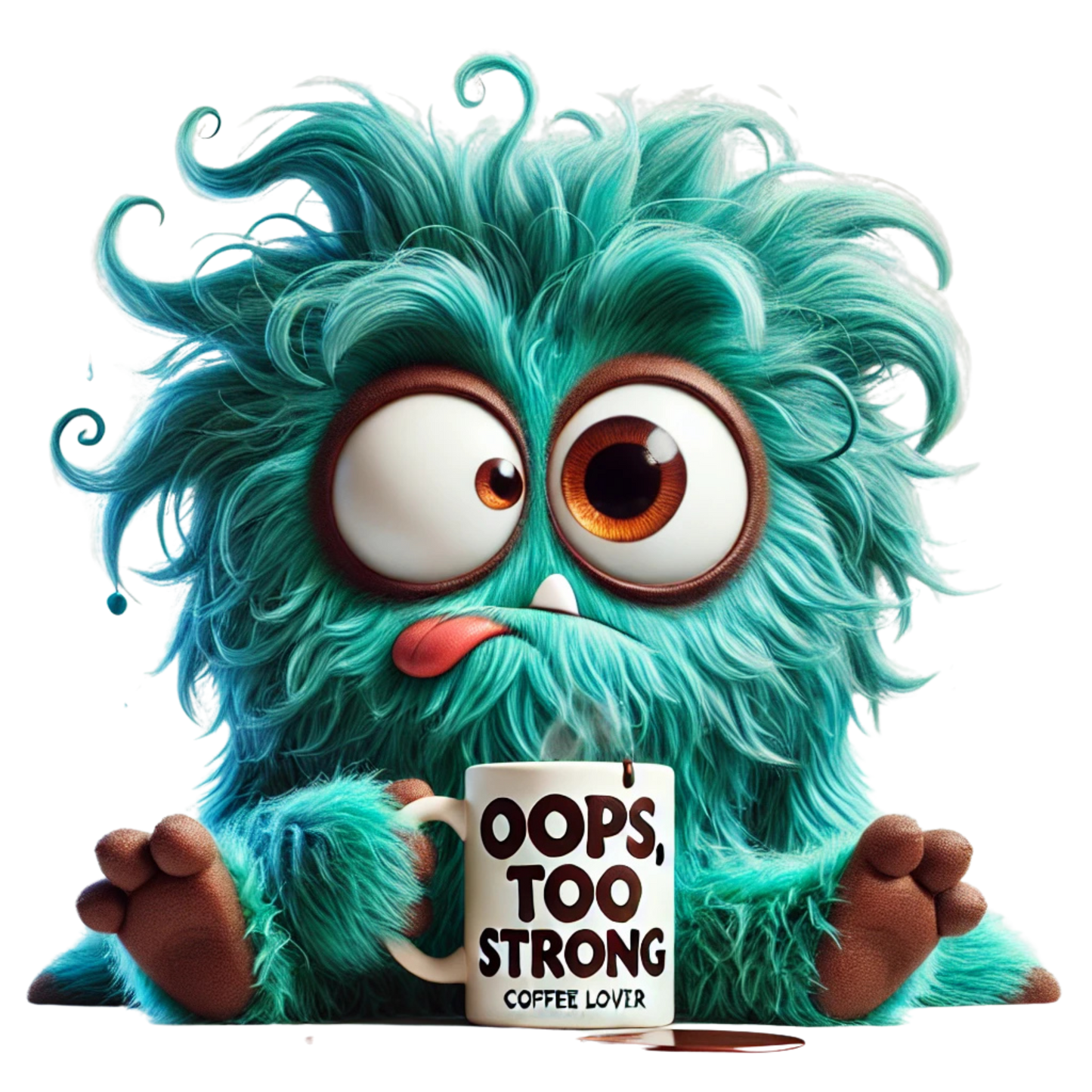 Bügelbild Kaffee Monster #1 Fylou's Style