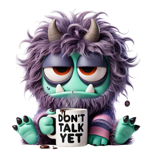 Bügelbild Kaffee Monster #2 Fylou's Style