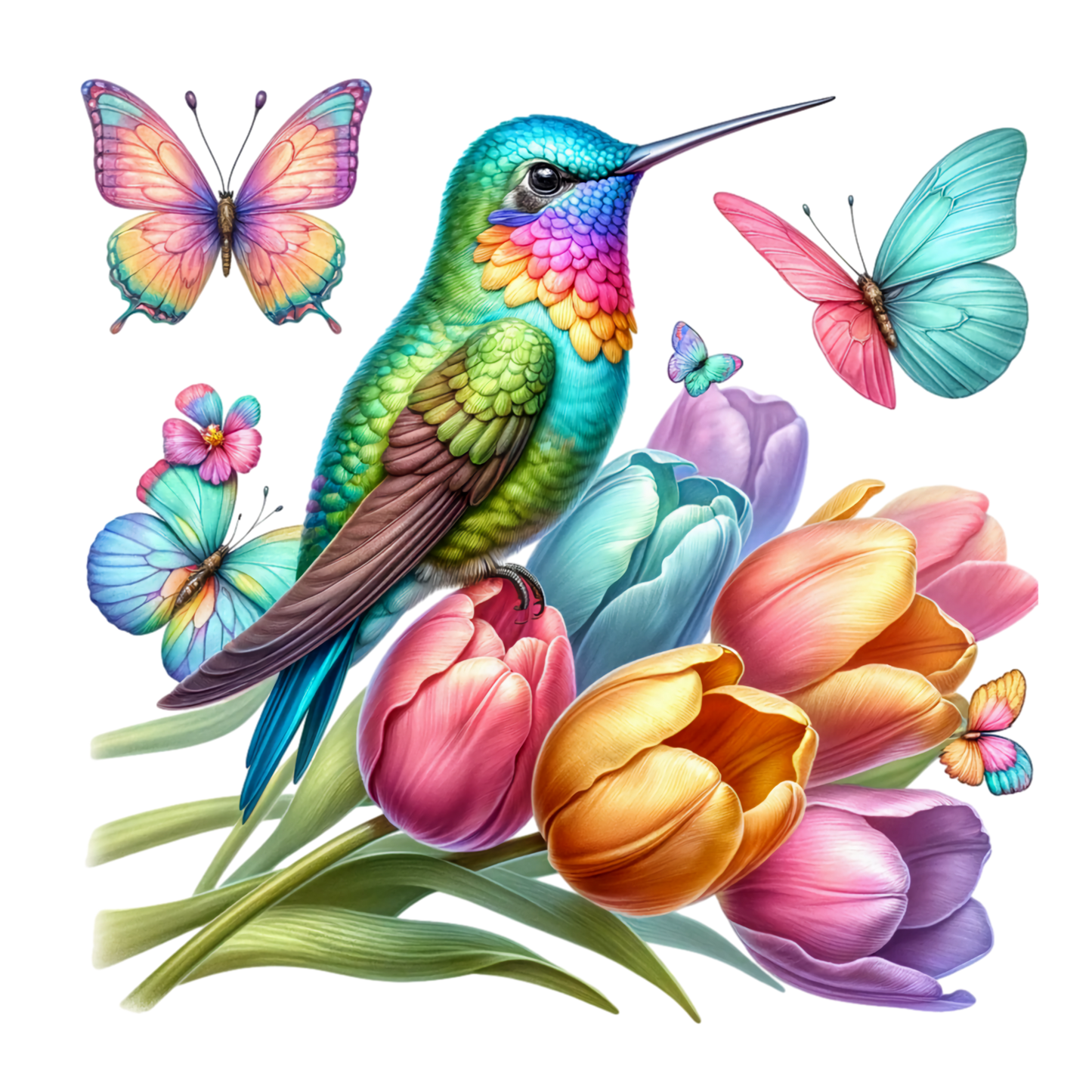 Bügelbild Kolibri #4