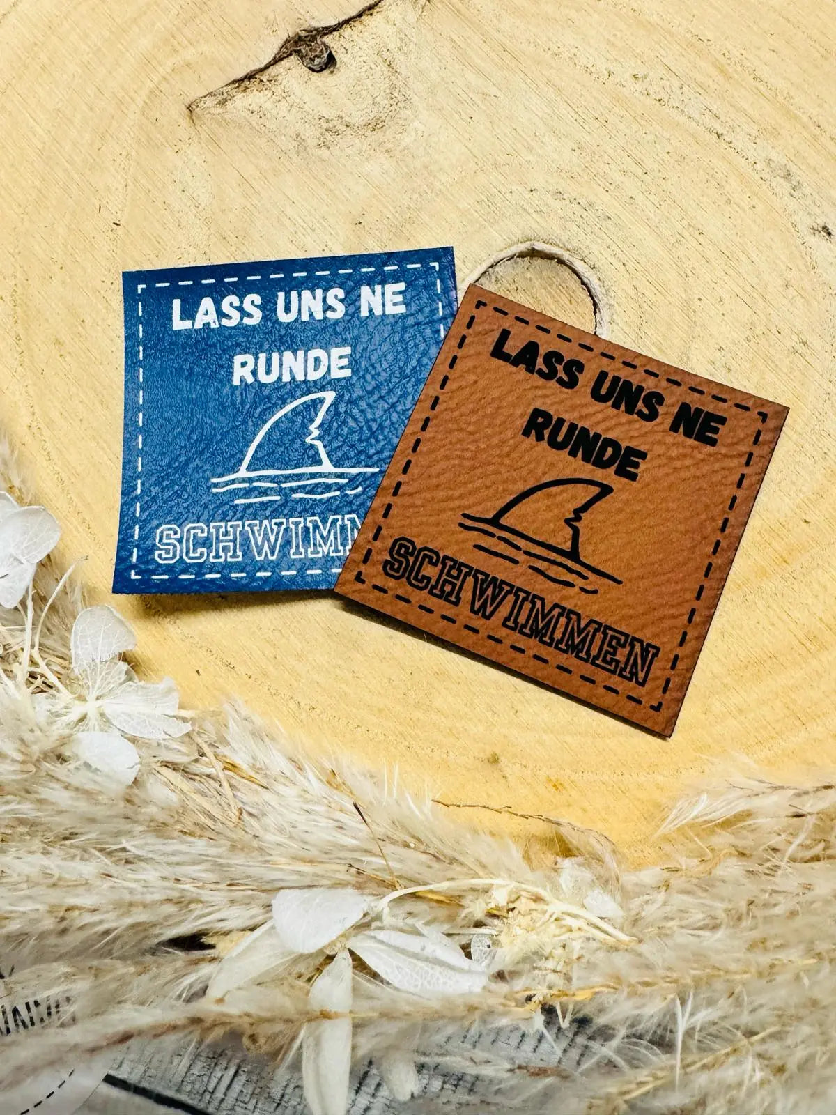 Kunstleder Label lass uns schwimmen Fylou's Style