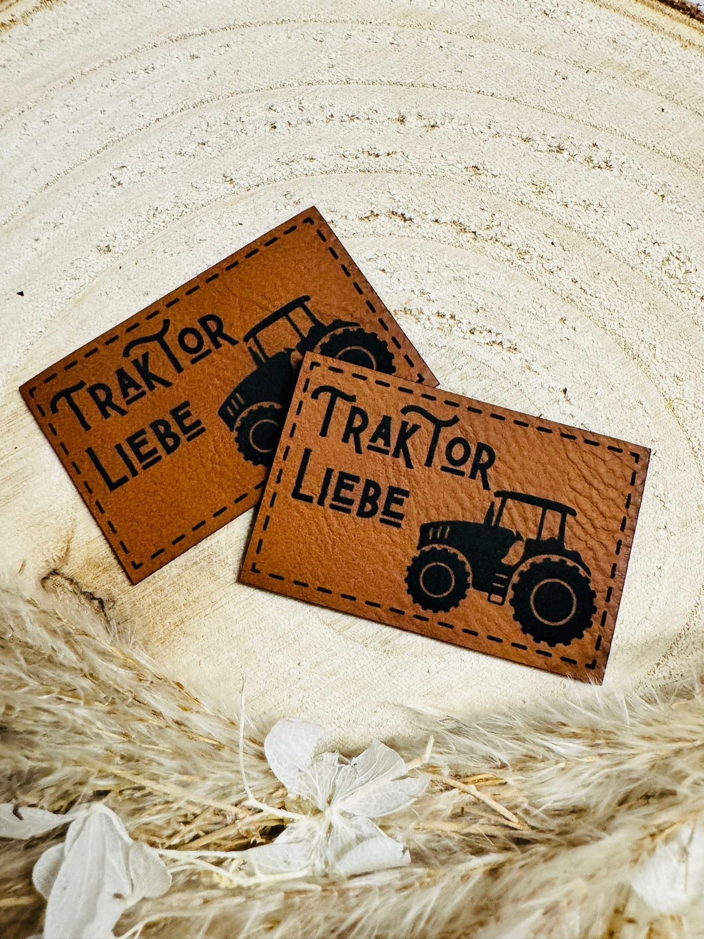 Kunstleder Label Traktor Liebe Fylou's Style