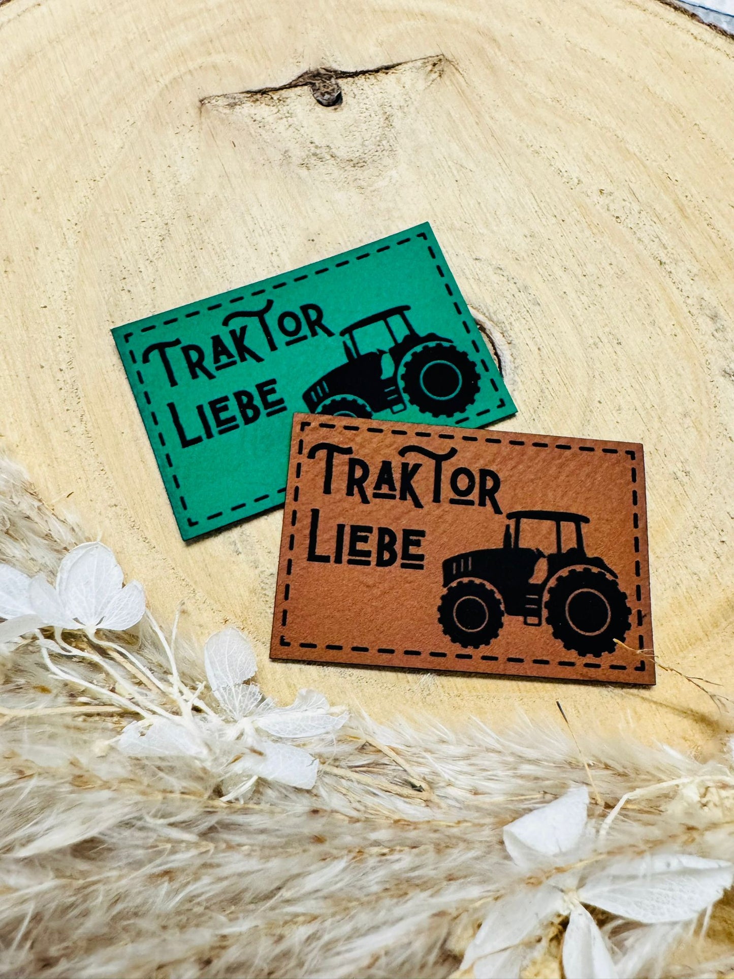 Kunstleder Label Traktor Liebe Fylou's Style