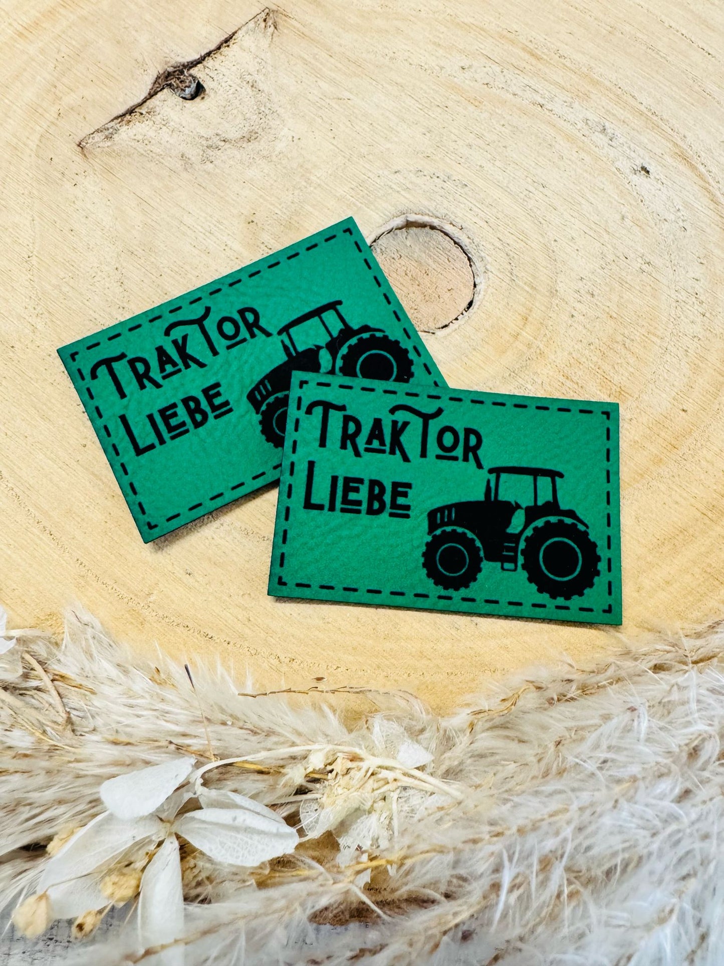 Kunstleder Label Traktor Liebe Fylou's Style